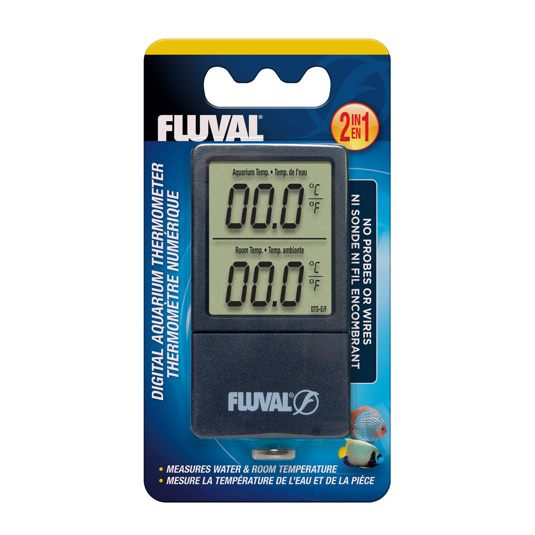 Fluval 2-in-1 Digital Aquarium Thermometer – Aquapet