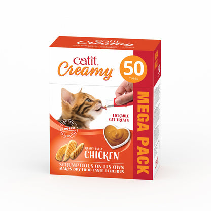 Catit Creamy Chicken Flavour Mega 50 Pack