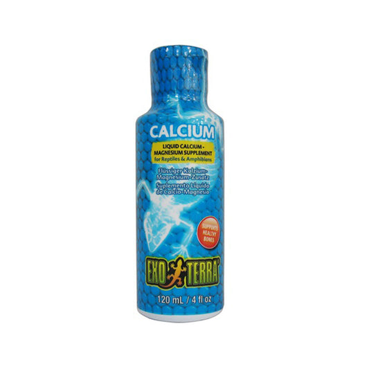 Exo Terra Reptile Calcium Liquid Calcium Magnesium Supplement - 120 ml