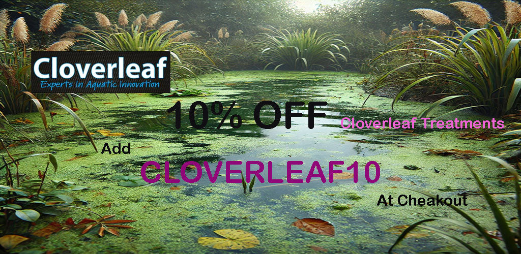 10% OFF ALL Cloverleaf Pond Treatments & Food at Aquapet.co.uk