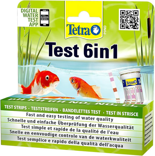 Tetra Pond Test Kits - 6 in 1 - 25 Strips Total