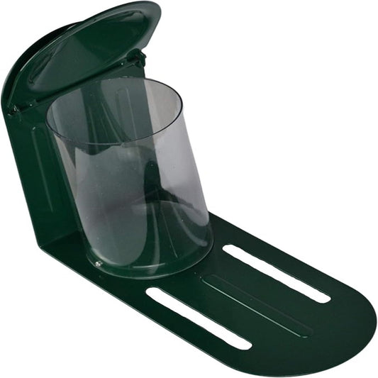 Squirrel Feeder Metal Green