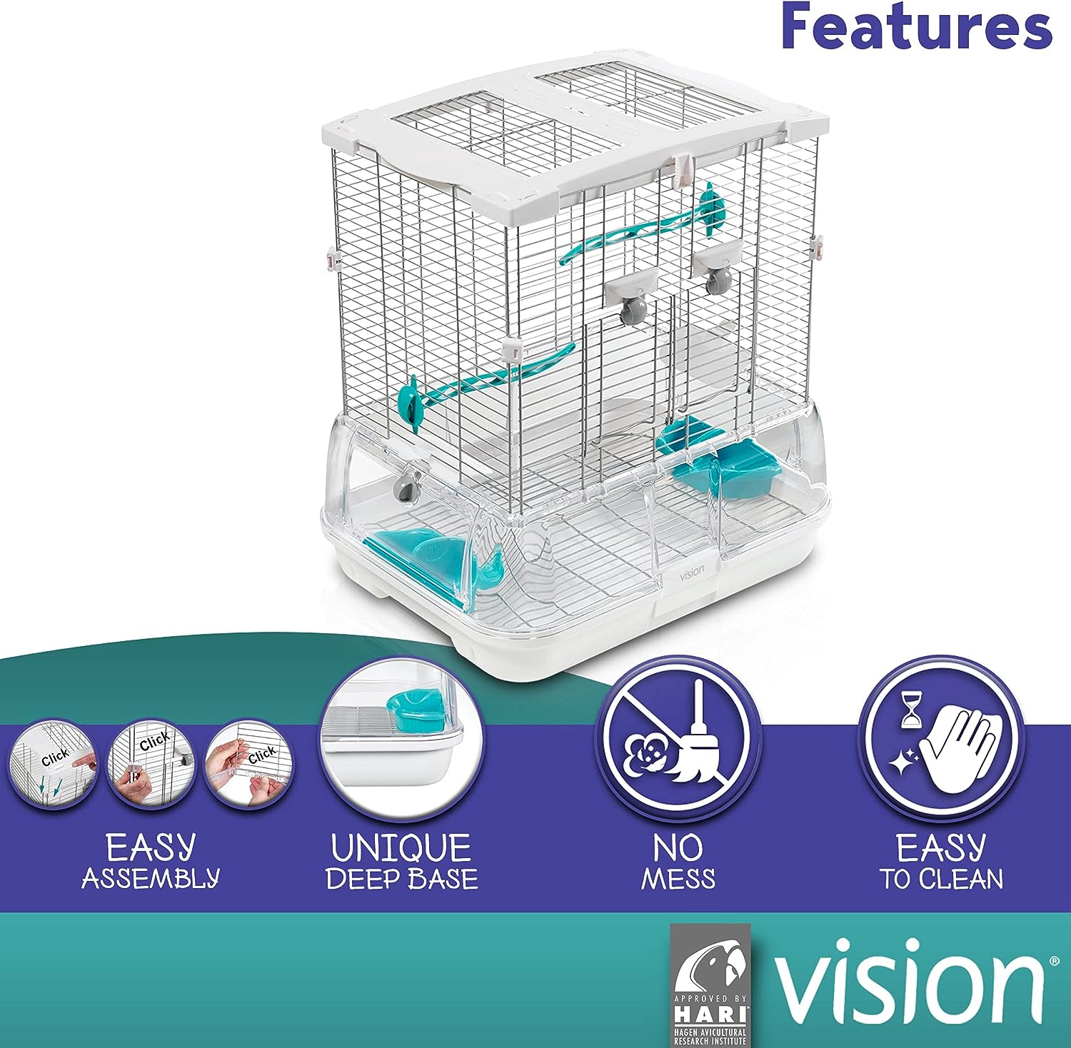 Vision bird best sale cage small