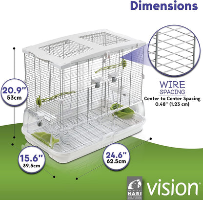 Vision Bird Cage M01 Med Regular (24.6 x15.6 x20.9 inches)