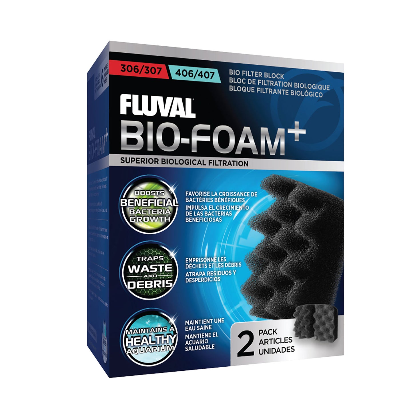 Fluval 306/406 and 307/407 Bio-Foam+ - 2 pack