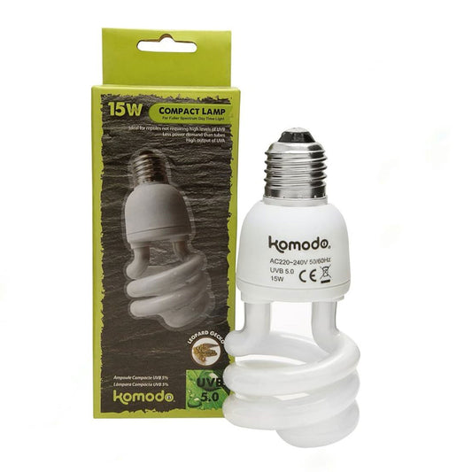 KOMODO Compact Lamp UVB ES 5% 15W Bulb