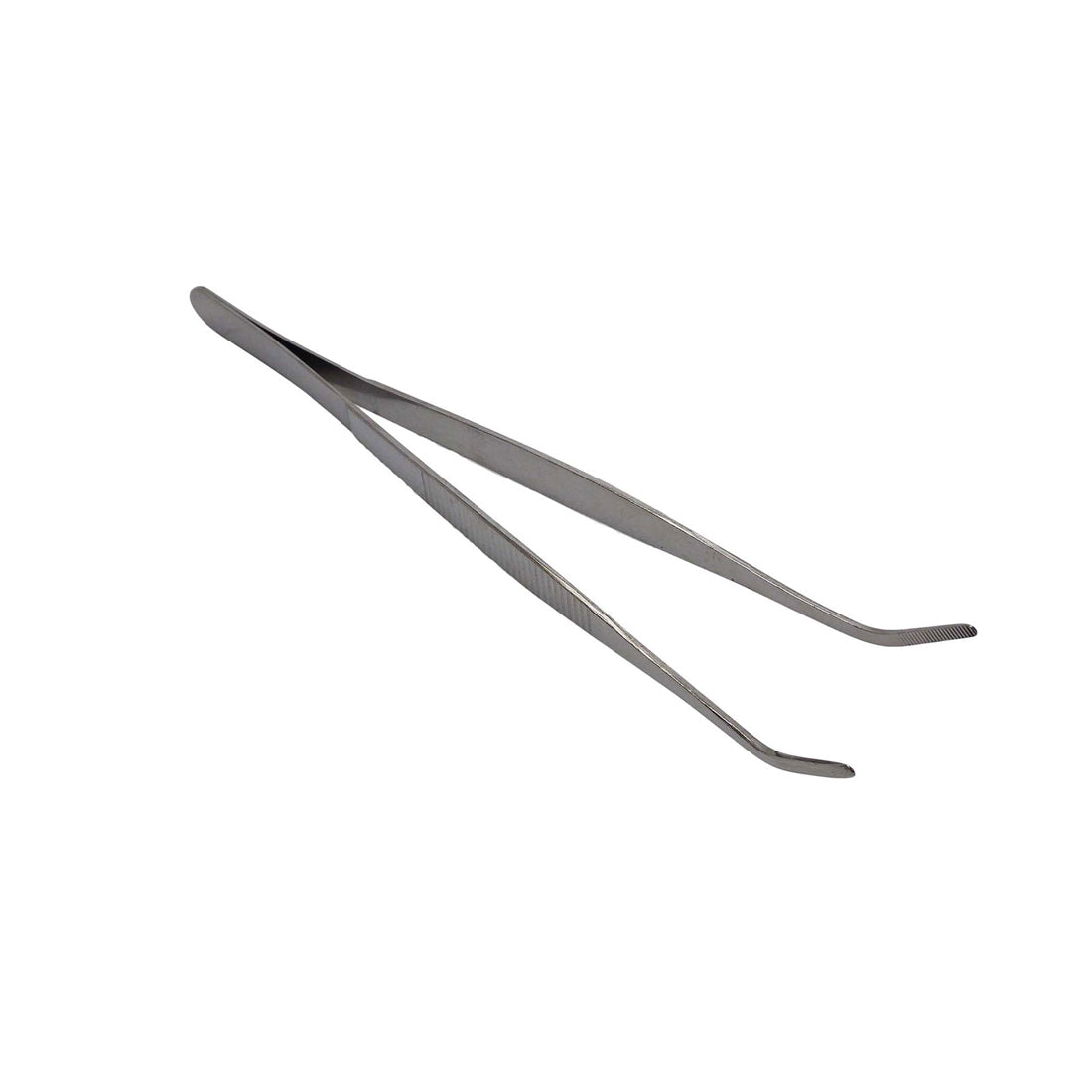 Livefood Stainless Steel Tweezers Curved End 250mm (10") Bulk Buy x24
