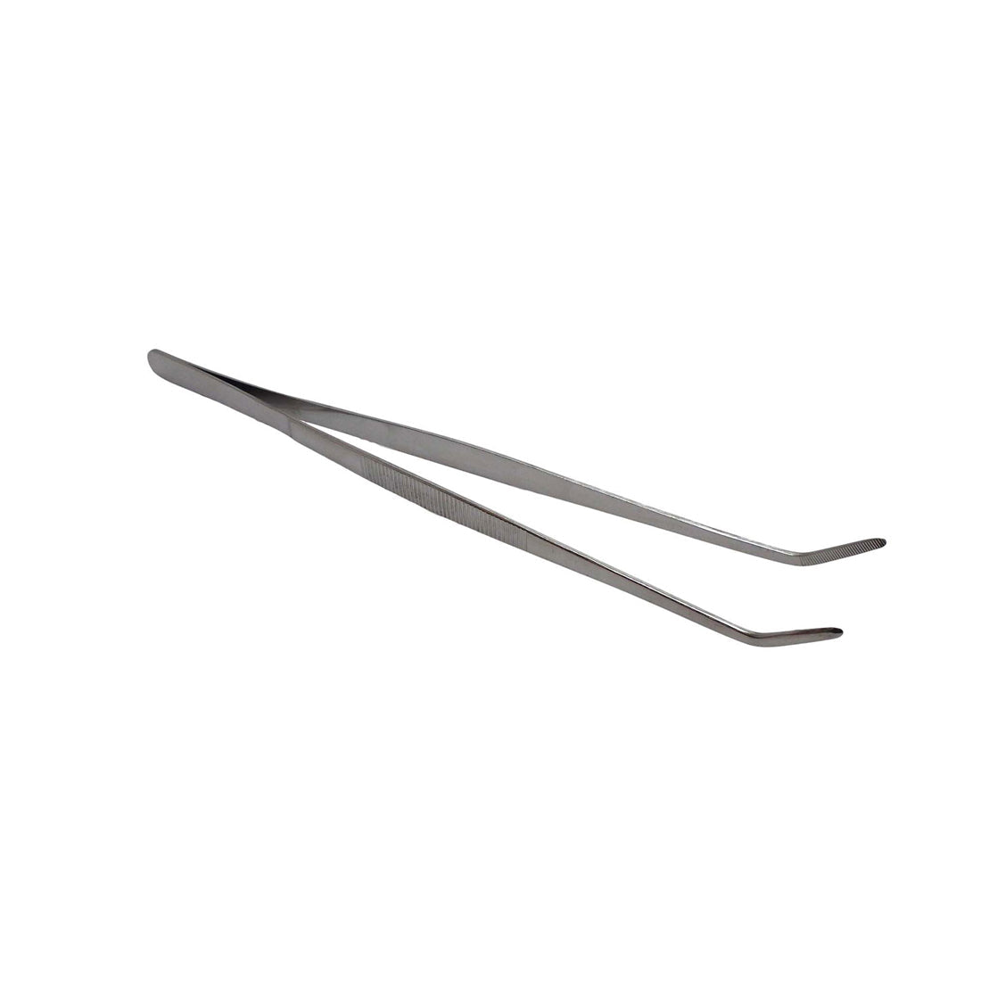 Livefood Stainless Steel Tweezers Curved End 200mm (8") Bulk Buy x24