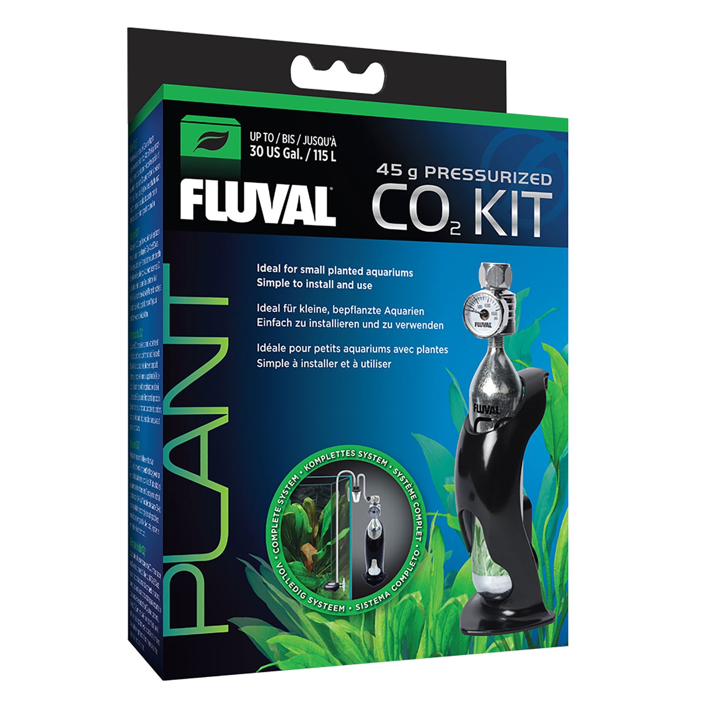 Fluval Pressurized 45 g CO2 Kit - For aquariums up to 115 L (30 US gal)