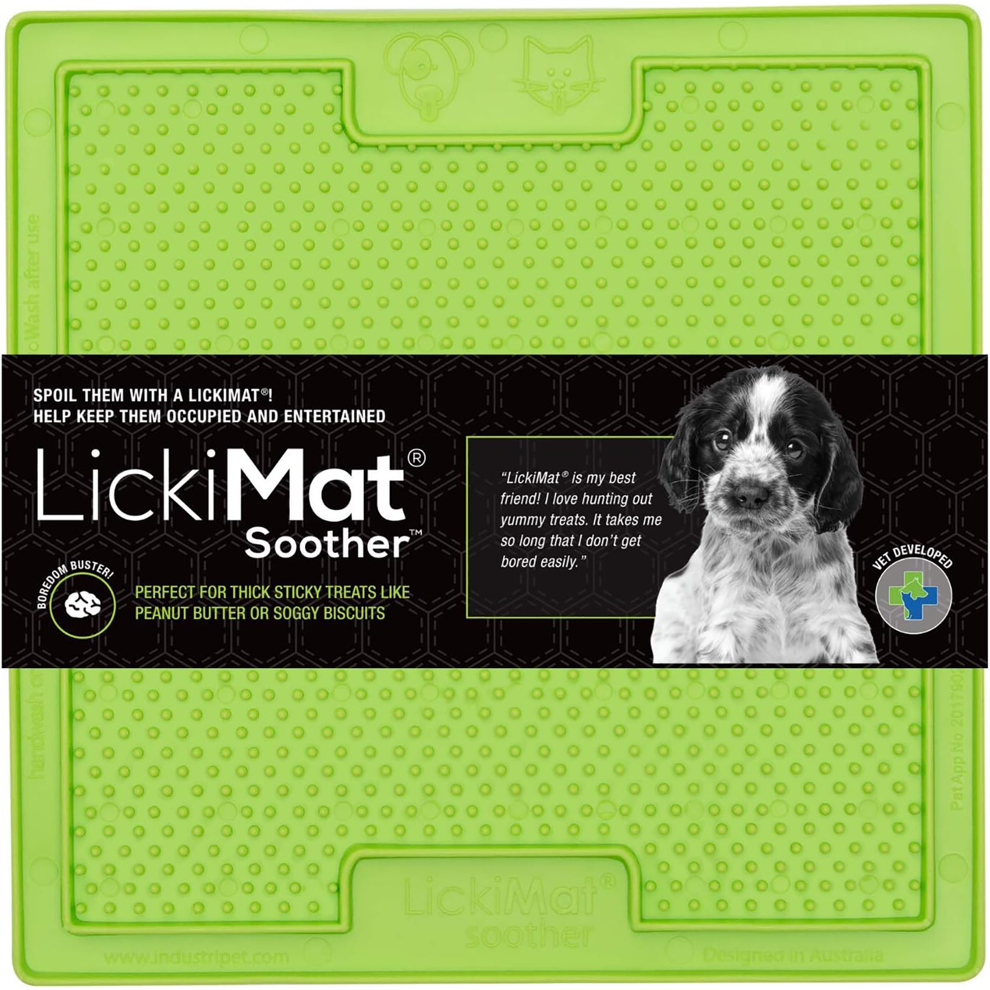 LickiMat Classic Soother Green 20 x 20cm
