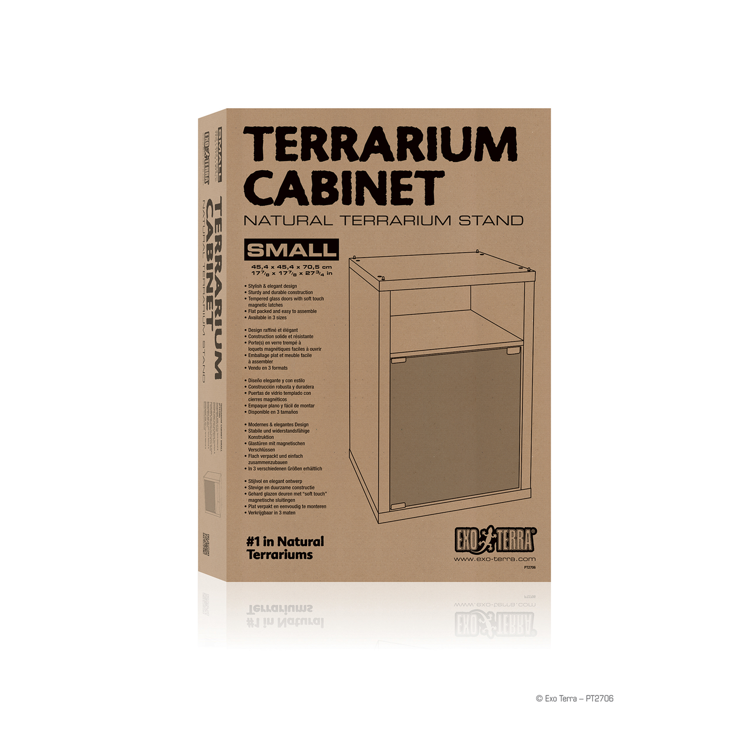 Exo Terra Cabinet - Small - 45.4 x 45.4 x 70.5 cm