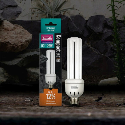 Arcadia D3+ Compact Bulb, 12%, 23 Watt