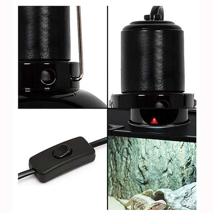 Reptile Reflecting Dome 8.5" Black 150W Bulk Buy x12