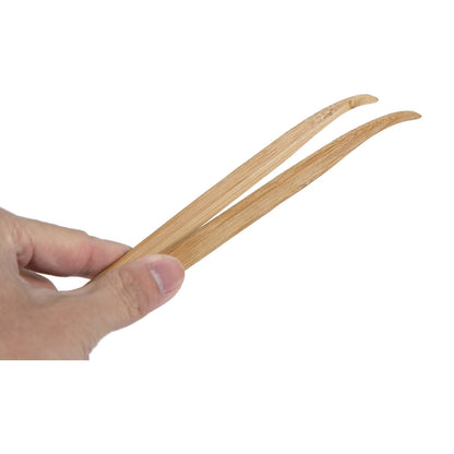 Livefood Stainless Bamboo Tweezers Curve 280mm (11") Bulk Buy x12