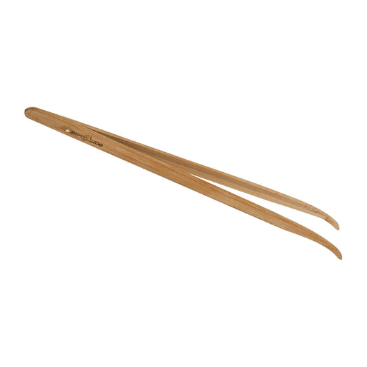 Livefood Stainless Bamboo Tweezers Curve 280mm (11") Bulk Buy x12