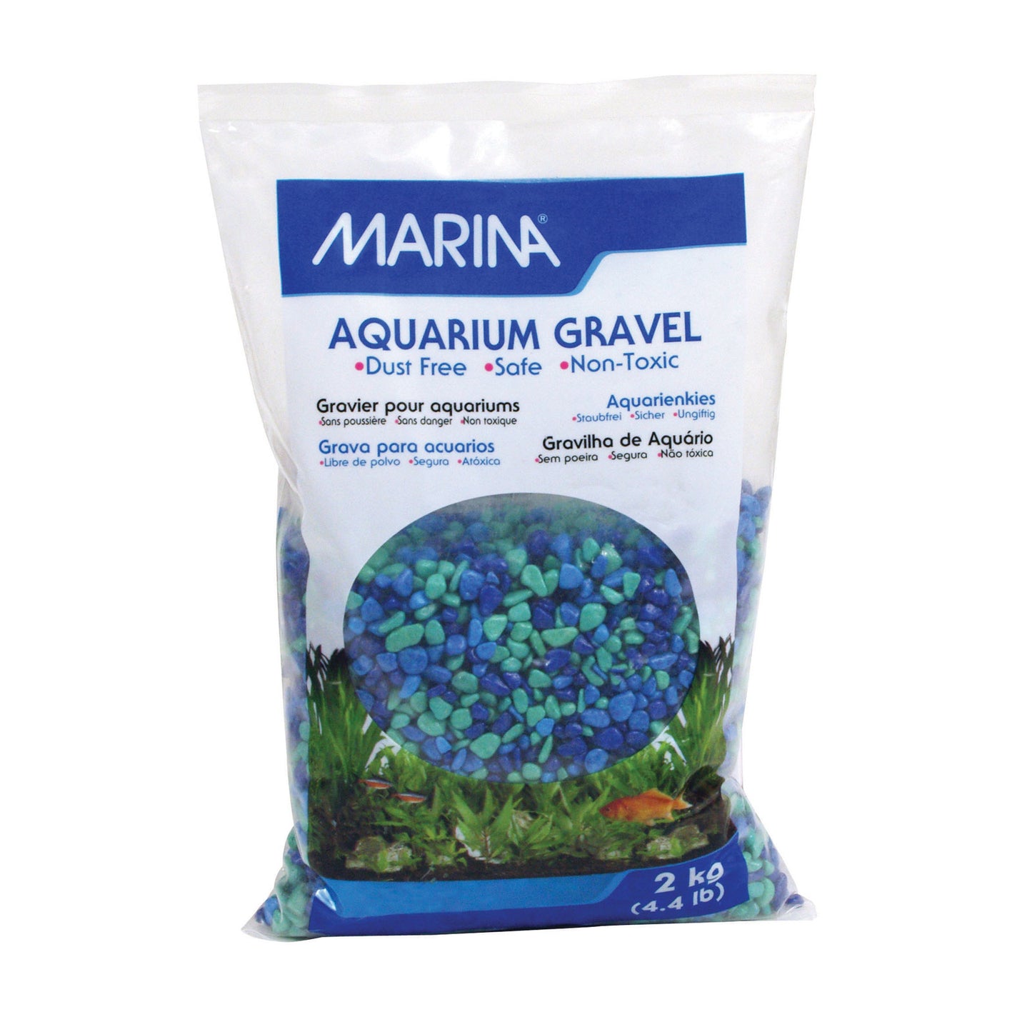 Marina Tri Colour Blue Decorative Aquarium Gravel