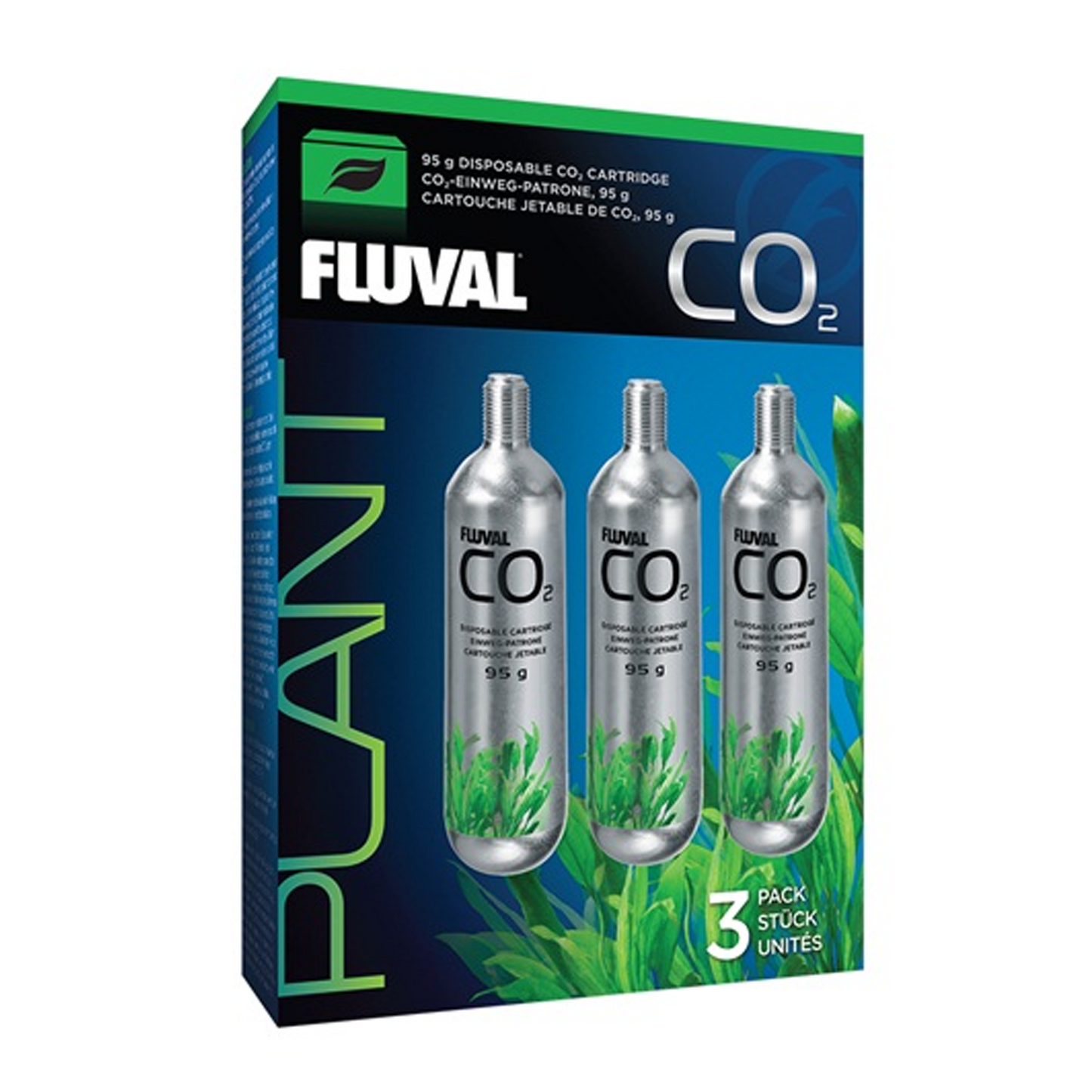 Fluval 95g CO₂ Disposable Cartridge (Pack of 3)