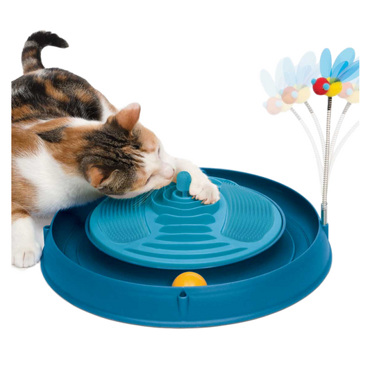 Catit Circuit Ball Toy with Massager 3 in 1