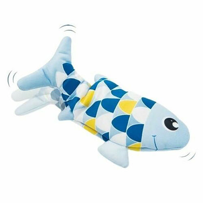 Catit Groovy Fish Cat Motion-activated dancing fish Toy in Blue