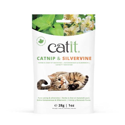 Catit Dried Catnip & Silvervine Mix - 28g pouch