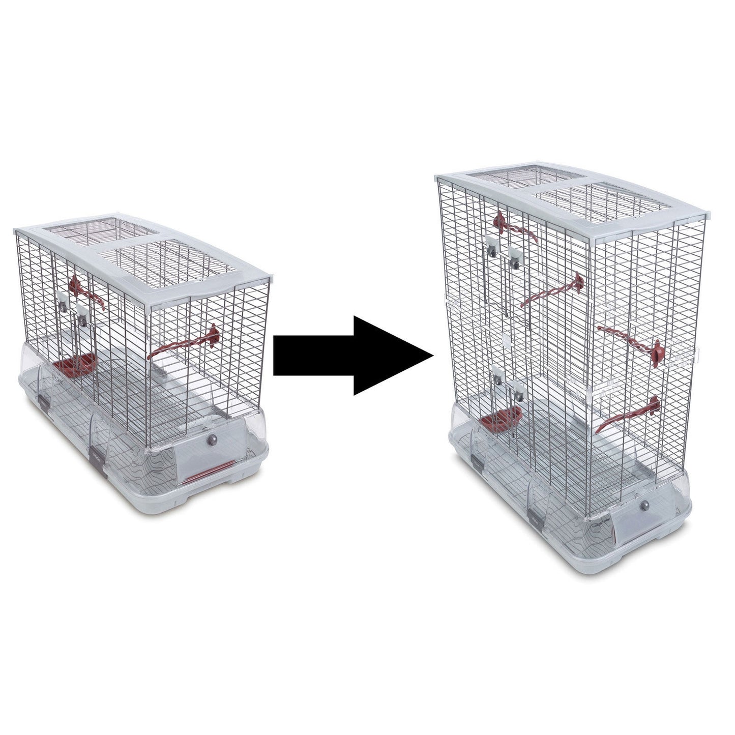 Vision Cage Extension Kits - Converts Small Regular Cage to Small Tall Cage