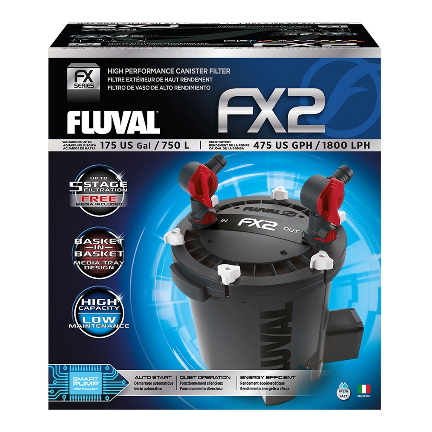 Fluval FX2 External Aquarium Canister Filter (upto 750L)