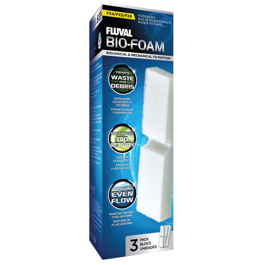 Fluval FX4/FX5/FX6 Filter Foam, 3 Pack