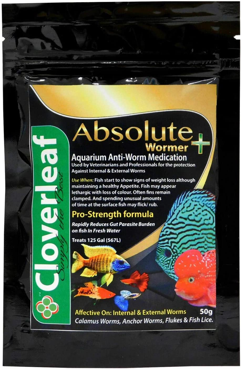 Cloverleaf Absolute Aquarium Wormer Plus 50g