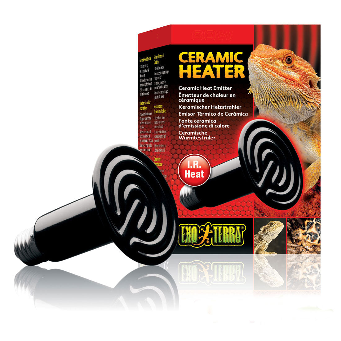 Exo Terra Ceramic Heater Heat 40/60/100/150/250W Screw Type