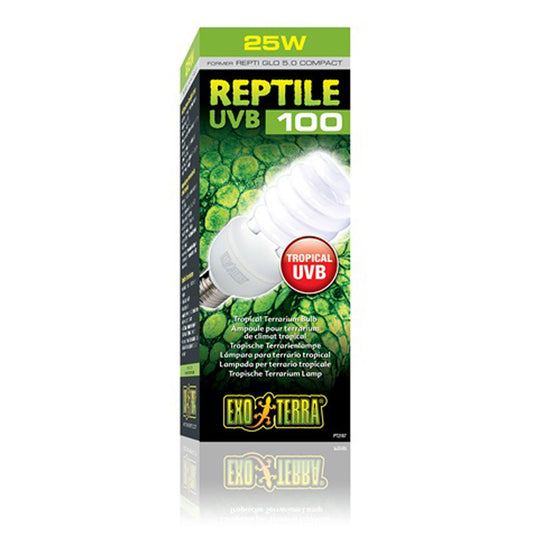 Exo Terra Reptile UVB100 Tropical Terrarium Bulb - 25W (was Repti Glo 5.0)