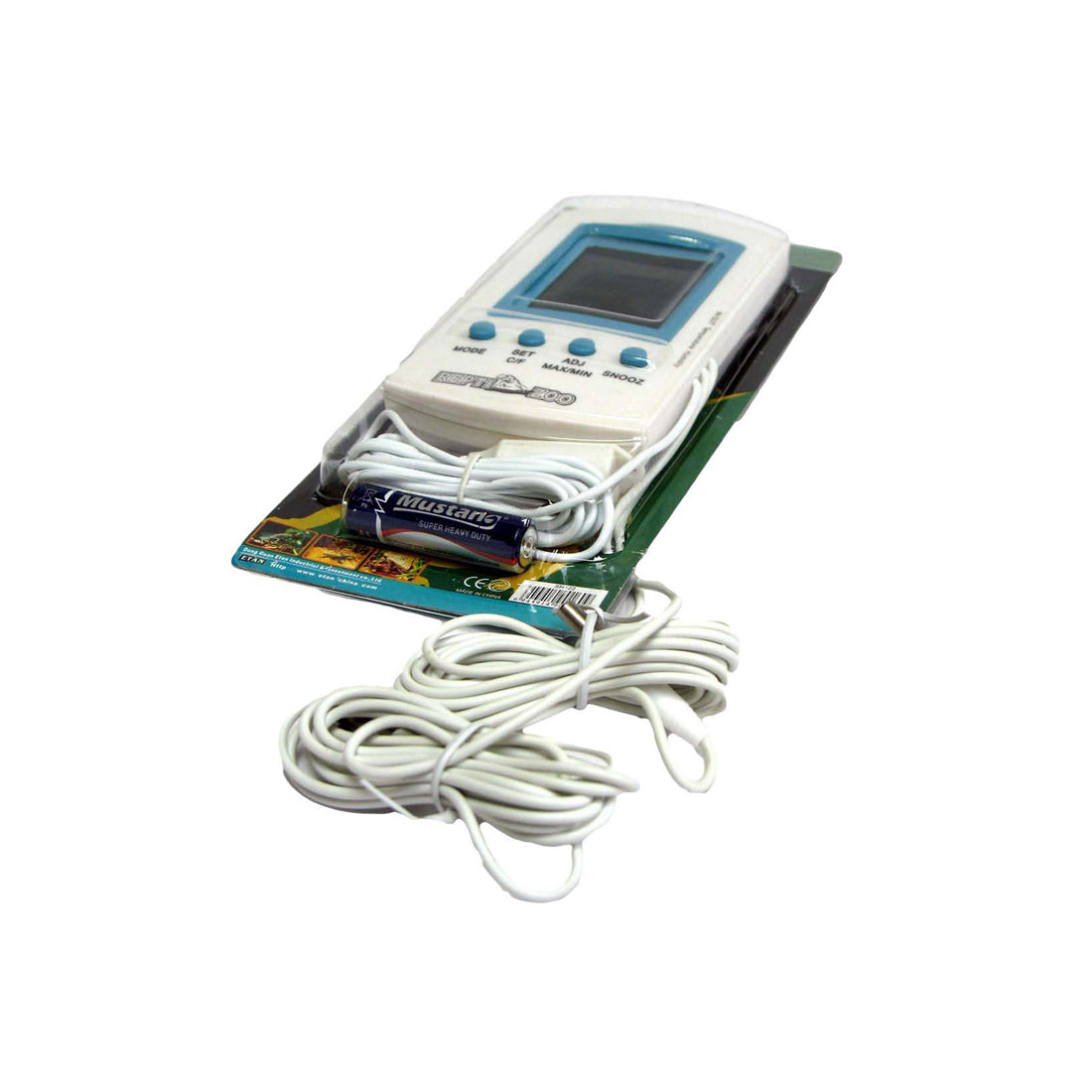 LCD Digital Thermometer + Humidity with 3 remote probes