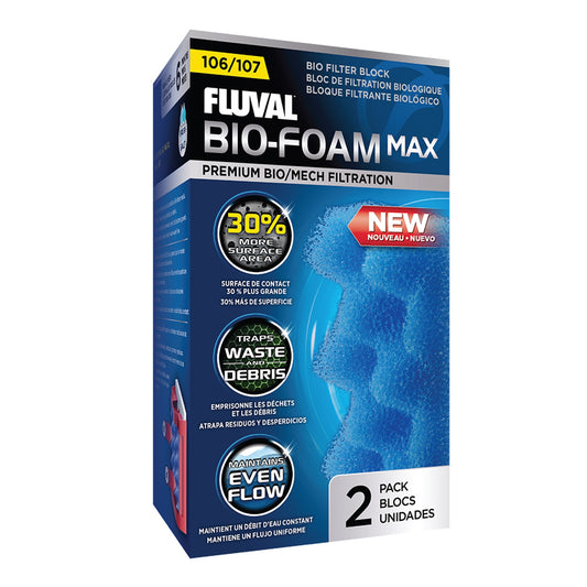 Fluval 106 and 107 Bio-Foam Max - 2 pack