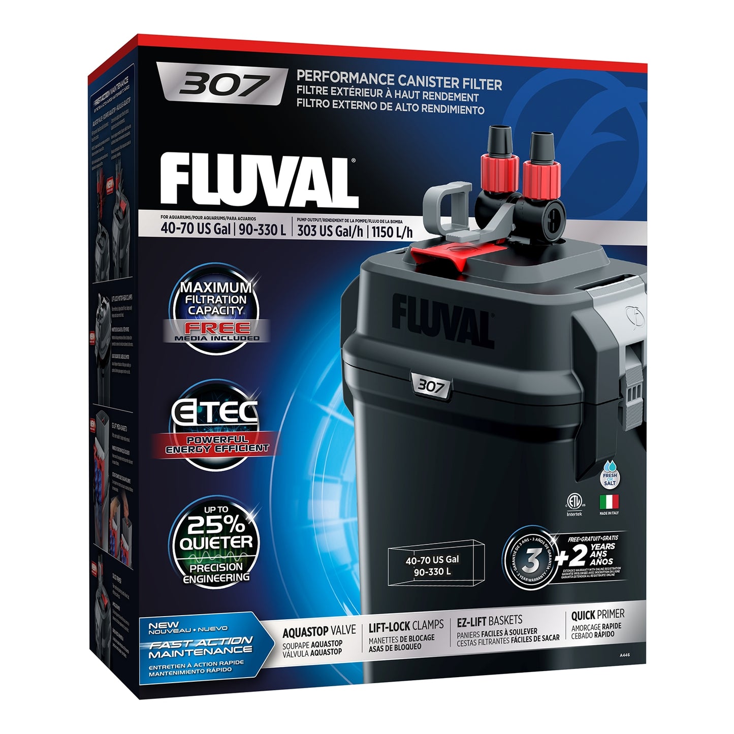 Fluval 307 External Filter (90-330 L)