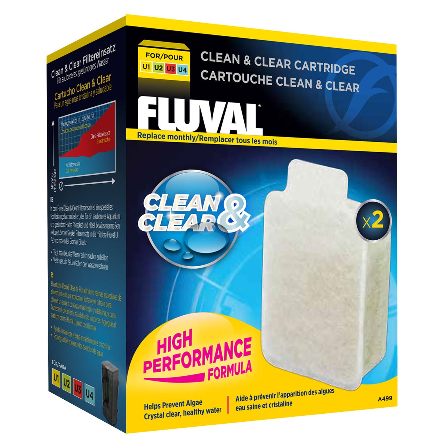 Fluval Clean & Clear Cartridge for U Filters