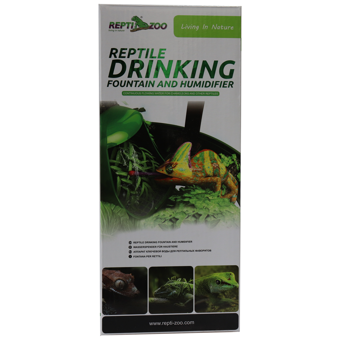 Reptile Drinking Fountain and Humidifier - Filters / Base / Fountain